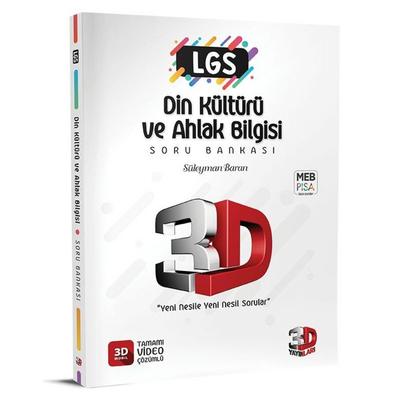 3D Yayınları Lgs Din Kültürü Ve Ahlak Bilgisi Soru Bankası Tamamı Video Çözümlü