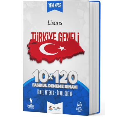 Akademi Denizi Kpss Lisans Türkiye Geneli 10 X 120 Fasikül Deneme