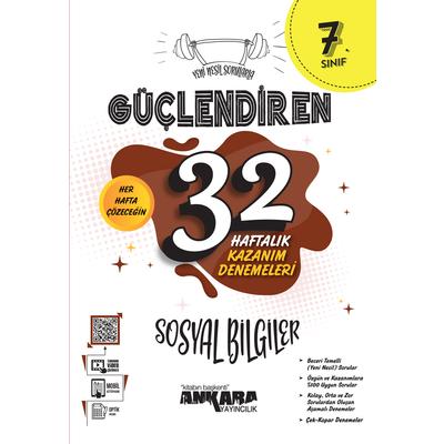 Ankara Yayıncılık 7. Sınıf Güçlendiren Sosyal Bilgiler 32 Haftalık Deneme
