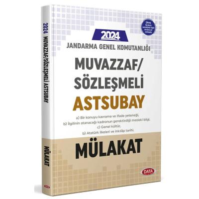 Data Yayınları 2024 Jandarma Genel Komutanlığı Muvazzaf/Sözleşmeli Astsubay Mülakat Sınavına Hazırlık Kitabı