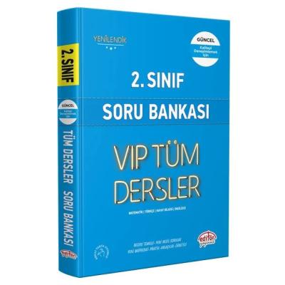 Editör Yayınları 2. Sınıf VIP Tüm Dersler Soru Bankası Mavi Kitap