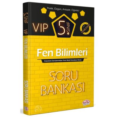 Editör Yayınları 5. Sınıf VIP Fen Bilimleri Soru Bankası