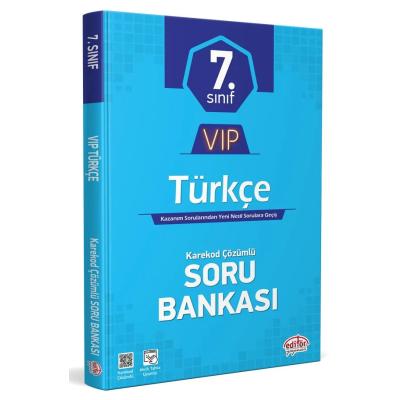 Editör Yayınları 7. Sınıf VIP Türkçe Soru Bankası