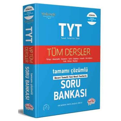 Editör Yayınları Tyt Tüm Dersler Tamamı Çözümlü Soru Bankası
