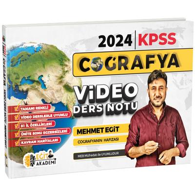 Eğit Akademi Mehmet Eğit 2024 KPSS Coğrafya Video Ders Notları 