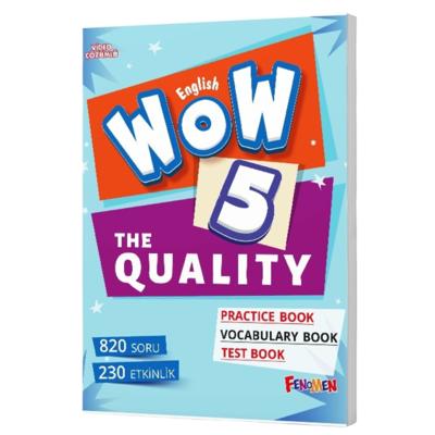 Fenomen Okul Yayınları 5. Sınıf WOW English 5 The Quality + Practice Book + Vocabulary Book + Test Book
