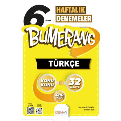 Günay Yayınları 6. Sınıf Bumerang 32 Haftalık Türkçe Denemeleri