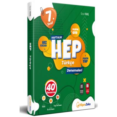 Hiper Zeka 7. Sınıf Haftalık HEP Türkçe 40 Deneme