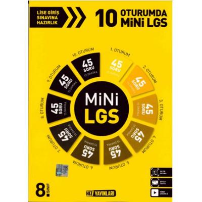 Hız Yayınları LGS 8.Sınıf 10 Oturumda Mini LGS