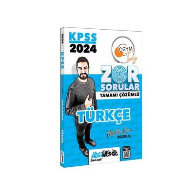 HocaWebde Yayınları 2024 KPSS GY Türkçe  Tamamı Çözümlü Zor Sorular