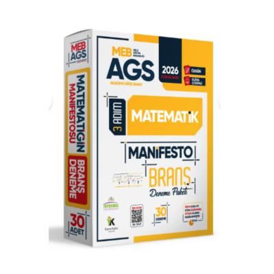 İnformal Yayınları 2026 MEB AGS Sayısal Yetenek MATEMATİK 3 Adım Manifesto 30 Adet Branş Denemesi Seti