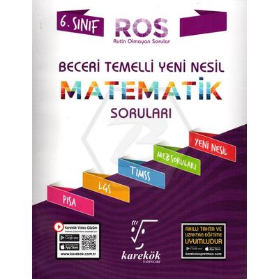 Karekök Yayınları 6. Sınıf Beceri Temelli Yeni Nesil Matematik Soruları
