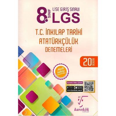 Karekök Yayınları 8.Sınıf Lgs T.c. İnkılap Tarihi Ve Atatürkçülük Denemeleri