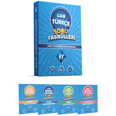 Kr Akademi Yayınları 8. Sınıf LGS Türkçe Soru Fasikülleri Dört Çeyreklik Soru Bankası 