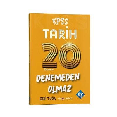 Kr Akademi Yayınları KPSS Tarih Denemeden Olmaz 20 Deneme Video Çözümlü 