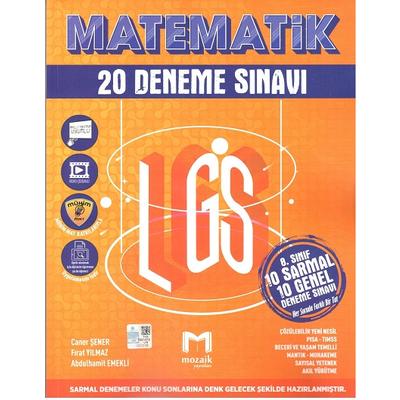 Mozaik Yayınları 8. sınıf LGS Matematik 20 Deneme Sınavı