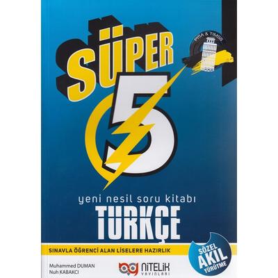 Nitelik Yayınları 5. Sınıf Türkçe Süper Yeni Nesil Soru Kitabı