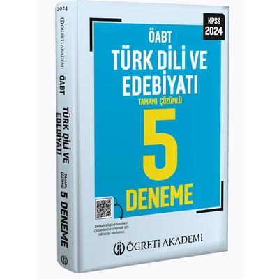 Öğreti Akademi 2024 KPSS ÖABT Türkdili ve Edebiyatı Tamamı Çözümlü 5 Deneme