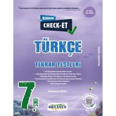 Okyanus Yayınları 7. Sınıf Kendini Check - Et Türkçe Tekrar Testleri