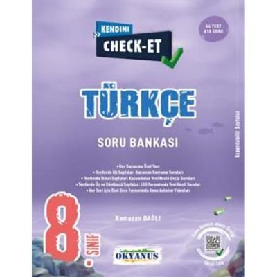 Okyanus Yayınları LGS 8. Sınıf Kendini Check - Et Türkçe Soru Bankası