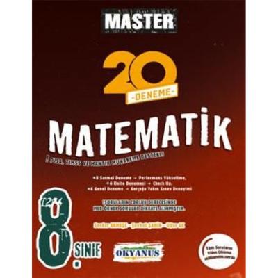 Okyanus Yayınları LGS 8. Sınıf Master 20 Matematik Denemesi