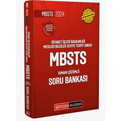 Pegem Yayınları 2024 Diyanet İşleri Başkanlığı Mesleki Bilgiler Seviye Tespit Sınavı MBSTS Tamamı Çözümlü Soru Bankası