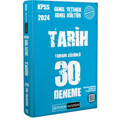 Pegem Yayınları 2024 KPSS Genel Kültür Genel Yetenek Tarih 30 Deneme