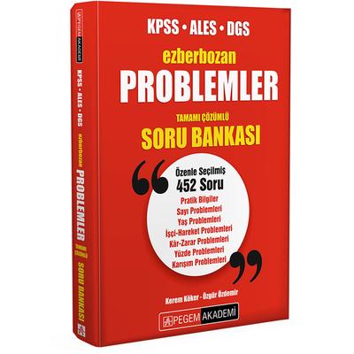 Pegem Yayınları Ezberbozan KPSS ALES DGS Problemler Tamamı Çözümlü Soru Bankası