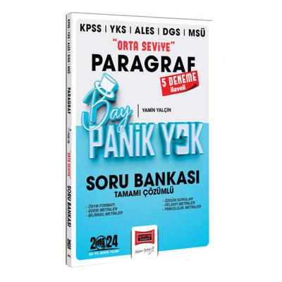 Yargı Yayınları 2024 KPSS YKS MSÜ Bay Panik Yok Paragraf Orta Seviye Tamamı Çözümlü Soru Bankası