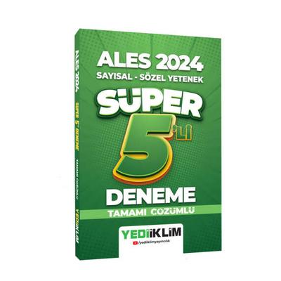 Yediiklim Yayınları 2024 Ales SayısalSözel Tamamı Çözümlü Süper 5'Li Deneme