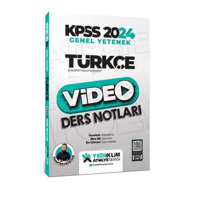 Yediiklim Yayınları 2024 KPSS Atölye Serisi Türkçe Video Ders Notları