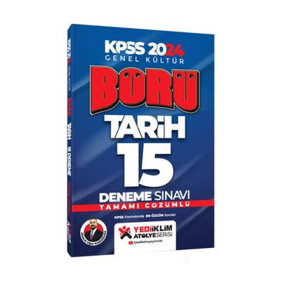 Yediiklim Yayınları 2024 KPSS Genel Kültür Börü Tarih Tamamı Çözümlü 15 Deneme