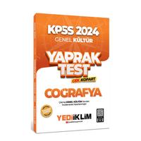 Yediiklim Yayınları 2024 KPSS Genel Kültür Coğrafya Çek Kopart Yaprak Test
