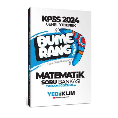 Yediiklim Yayınları 2024 KPSS Genel Yetenek Bumerang Matematik Tamamı Çözümlü Soru Bankası